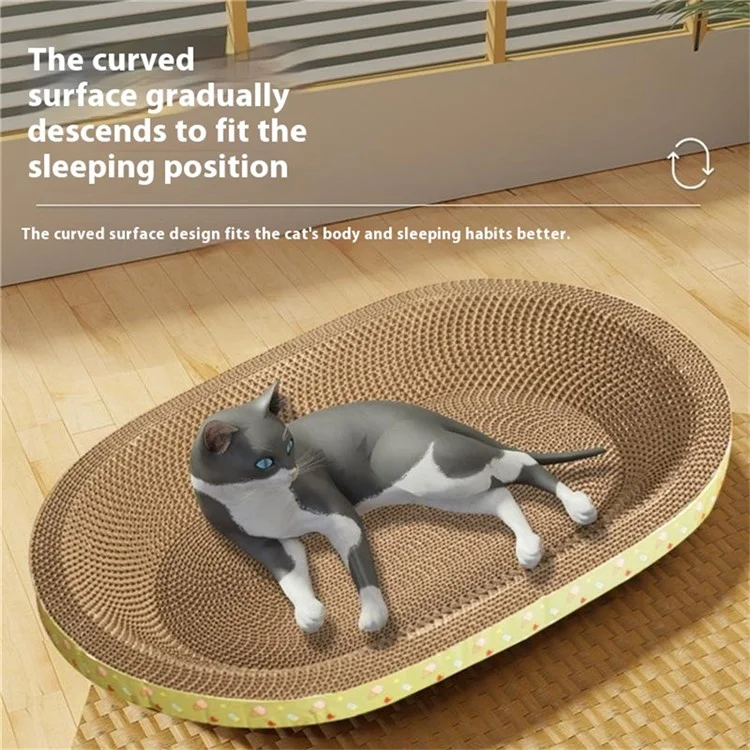 58 Cmx40 cm di Grandi Dimensioni Oval Ovalding a Pezzi di Graffio Graffiante Letto, Altezza: 8,5 cm