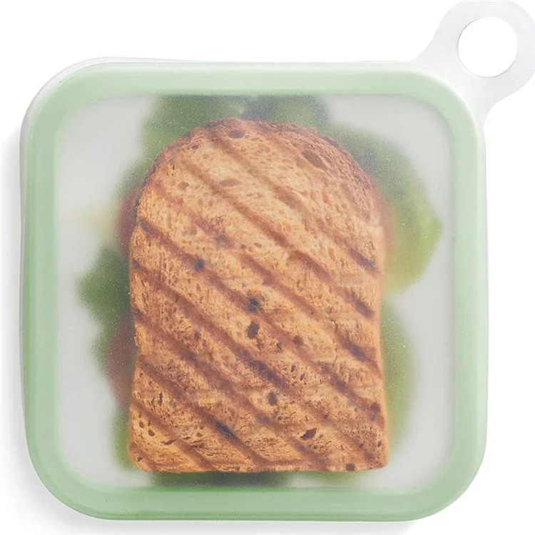 Portable Sandwich Toast Box Silicone + PP Food Container Kinder Mittagessen Bento Box (BPA Kostenlos, Keine FDA)