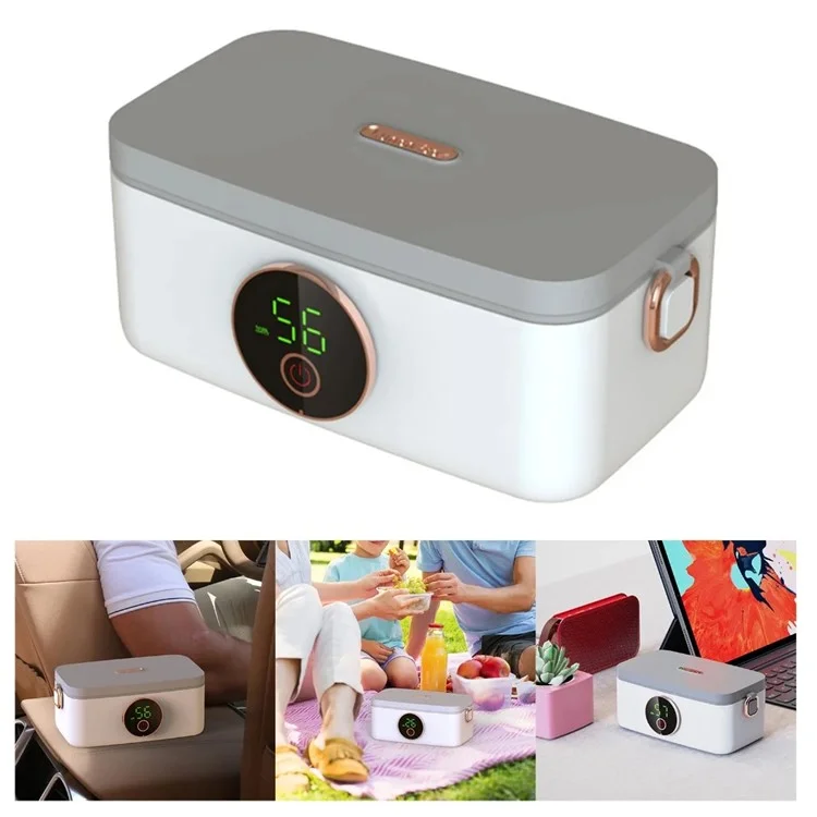 45W Kabelloser beheizter Lunchbox mit 16.000 mAh Akku und 6-stufiger verstellbarer Heizung