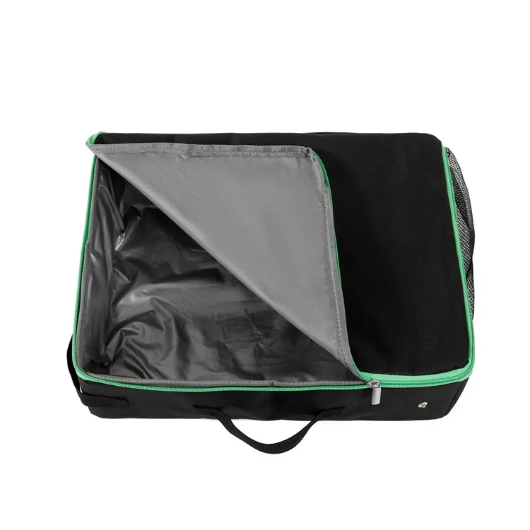 QS-115 Folding Cat Litter Box Portable Oxford Cloth Travel Feces Box Waterproof Mobile Cat Toilet - Black