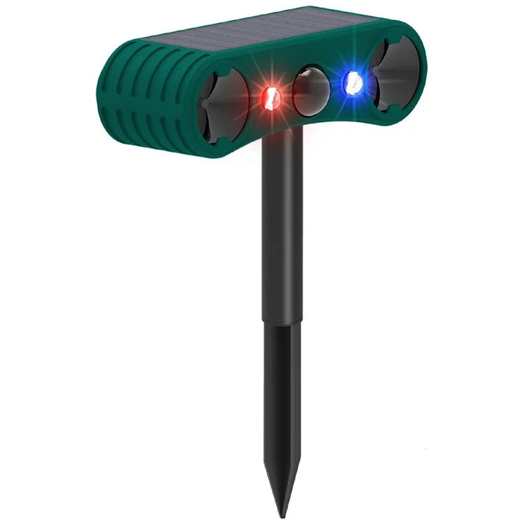 Répulsif solaire N911W à ultrasons pour jardin et ferme, capteur de mouvement à détection infrarouge