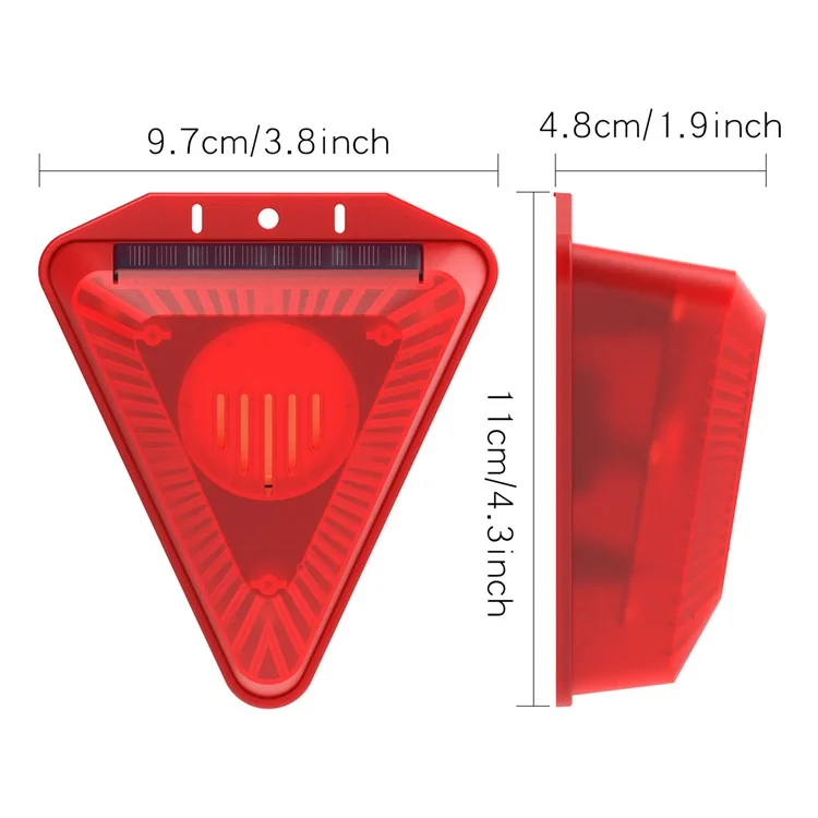 N911Q Solar Powered Bird Repellent Light Orchards Rice Fields Animal Deterrent Sound Light Alarm
