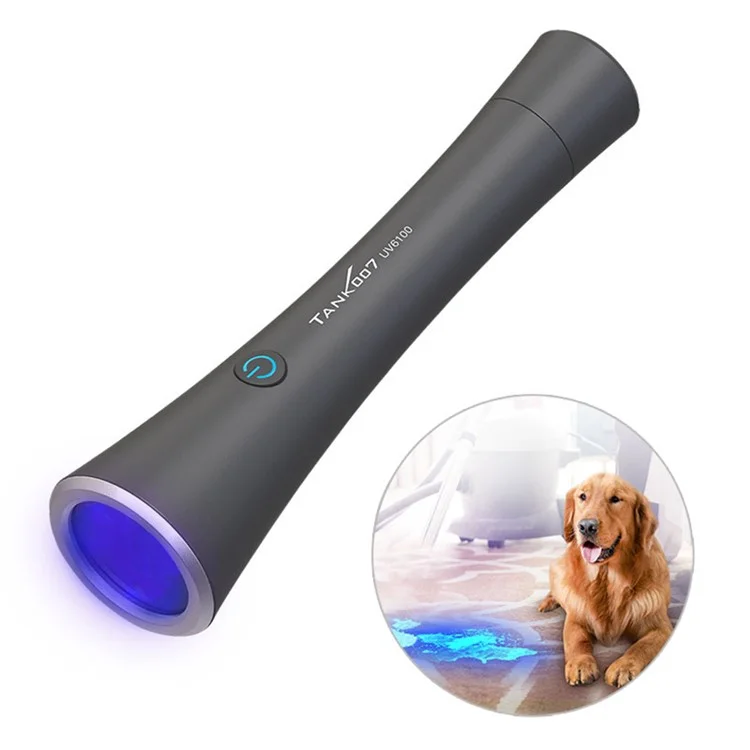 TANK007 UV6100 UV-Taschenlampe für Desinfektions-Inspektion, Haustierflecken-Erkennung und Insektendetektion - Grau