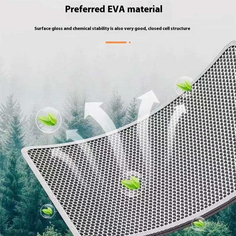 45x30cm Double Layer Pet Cat Litter Mat Anti Splash Waterproof EVA Pad - Black