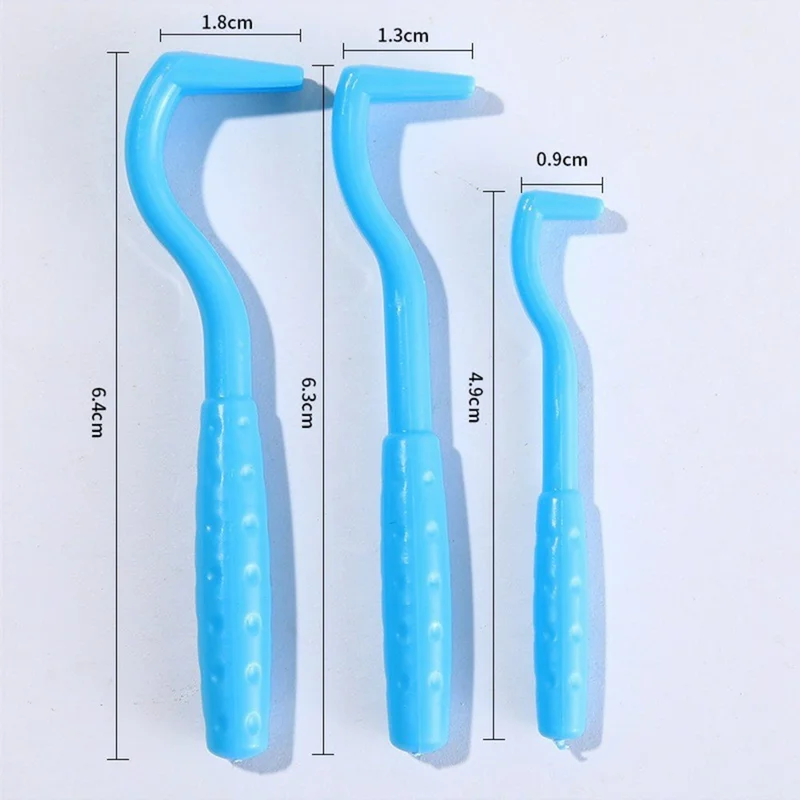 3 pezzi / Set Pinze in plastica per zecche per cani e gatti Estrattore di zecche Gancio Estrattore di acari e pulci per animali domestici - Blu
