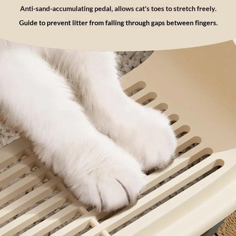 40 x 31 x 17 cm Halboffene Katzentoilette mit Hohen Wänden, Verstärkte Kunststoff-Spritzschutz, Haustier-WC mit Streukelle – Gelb + Grün