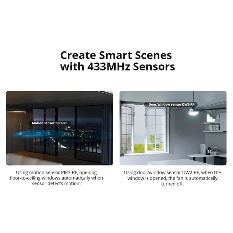 SONOFF RF Bridger2 433MHz Smart Hub wi -fi Dispositivo de Controle de Segurança Doméstica