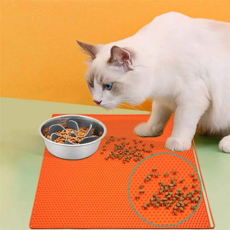 Tapete de Silicone para Gatos Antiderrapante Resistente às Garras do Gato Fácil de Limpar - Roxo
