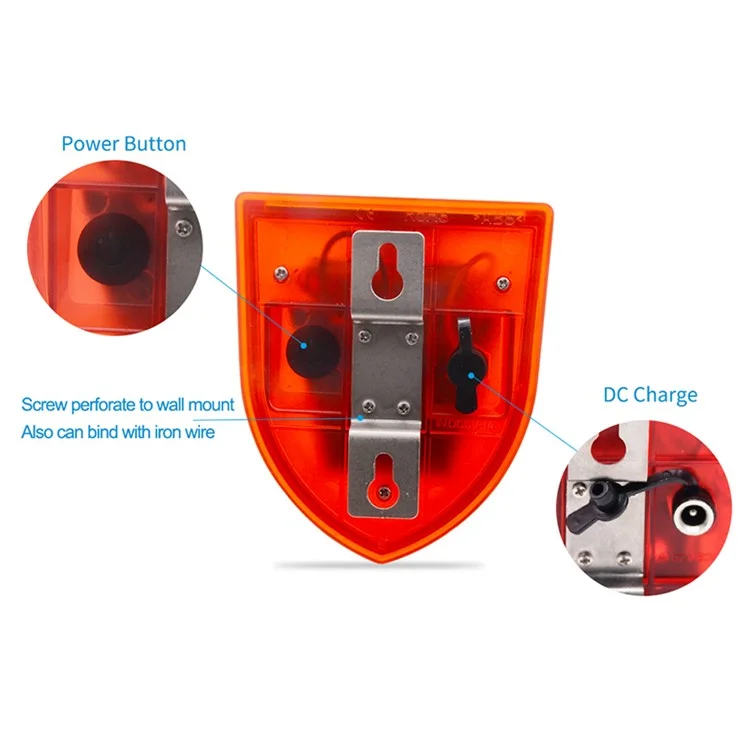 N911M Bewegungssensor Solar Alarm Licht IP65 Wasserdicht Bauernhof Garten Hundegebell Schussgeräusch Tiervertreiber Sicherheitslampe