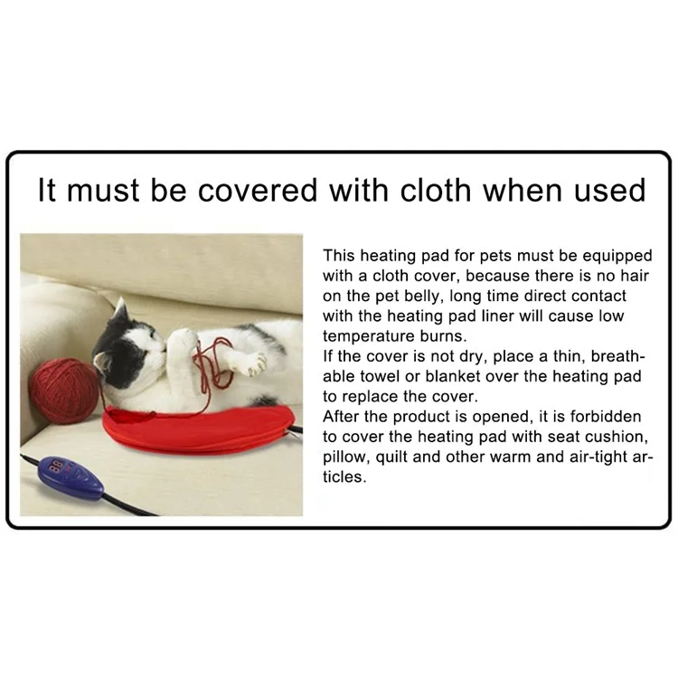 30 x 30 cm Elektrische Heizung Pet Pad Kissen Konstante Temperatur Katzenhund Winter Wärmere Anti-kratzer-haustiermatte - Blau / UK Plug BS 240 v