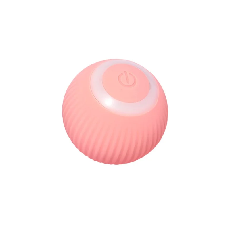 Bola Elétrica Automática para Gatos em ABS+Silicone, Brinquedo para Gatinhos, Presente para Interação e Treino em Ambientes Interiores - Cor-de-rosa