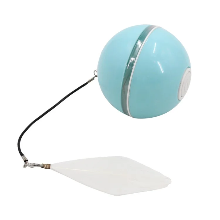 Juguete para Mascotas con Sensor de Obstáculos, Carga USB y Luz LED - Azul