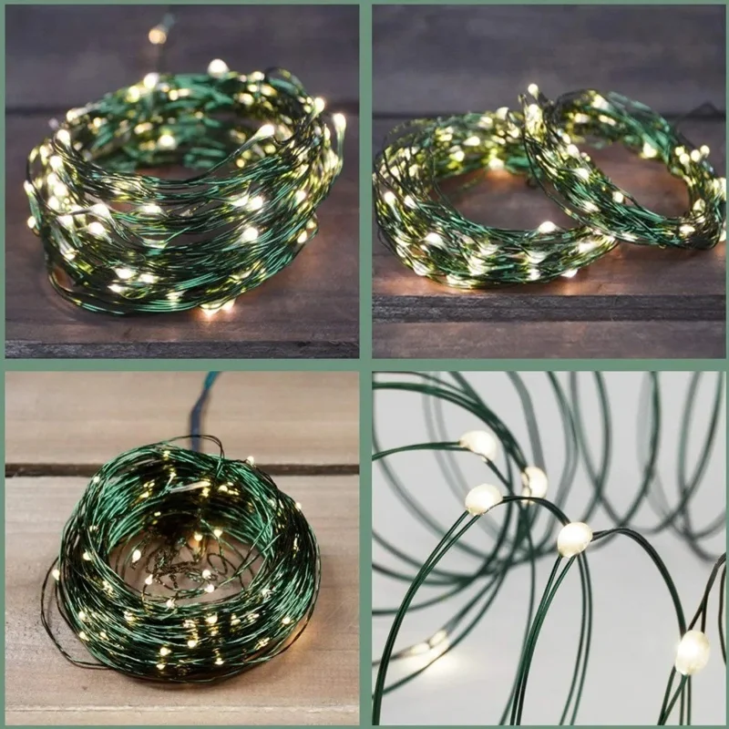 50m 500 Leds 8 Modes IP44 Waterproof Copper Wire String Light Outdoor Decoration - Warm White