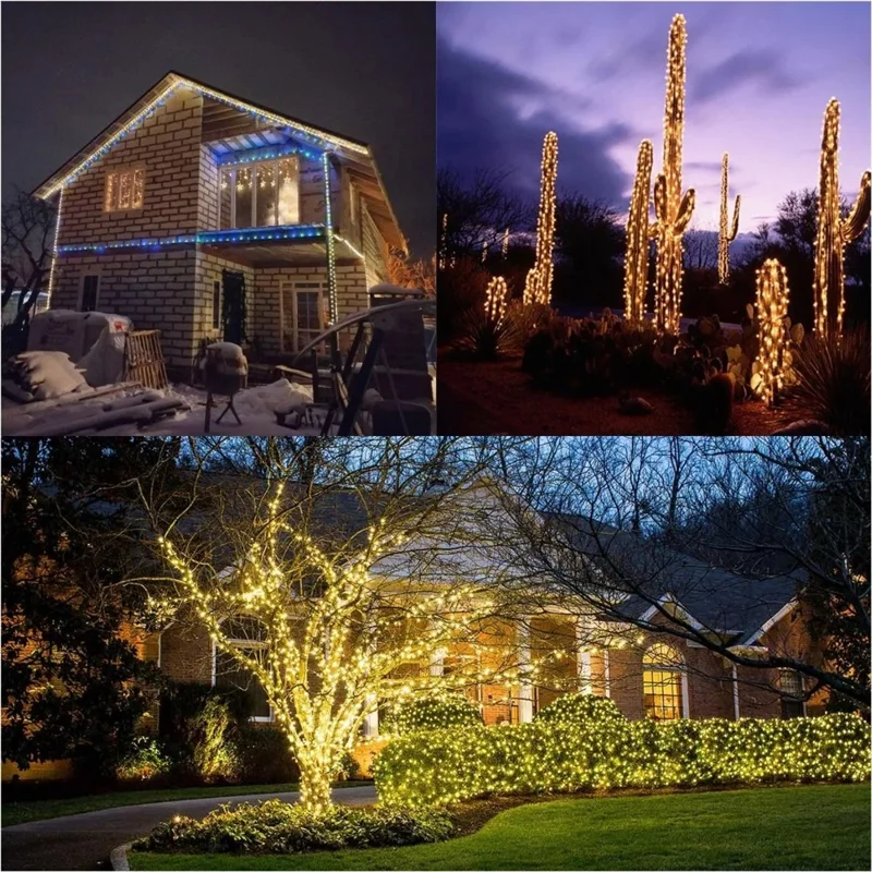 50m 500 Leds 8 Modes IP44 Waterproof Copper Wire String Light Outdoor Decoration - Warm White