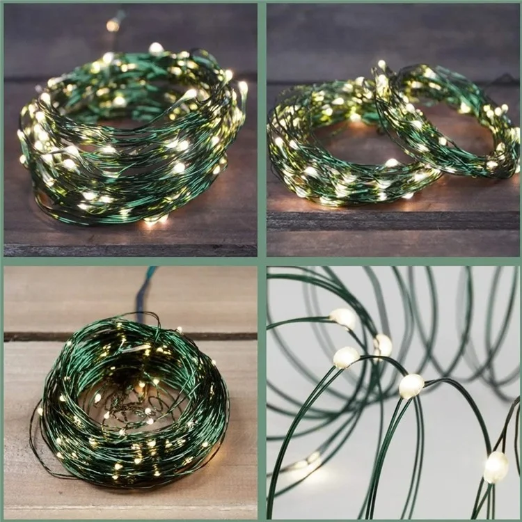 30m 300 Leds 8 Modes IP44 Waterproof Copper Wire String Light Outdoor Decoration - Warm White