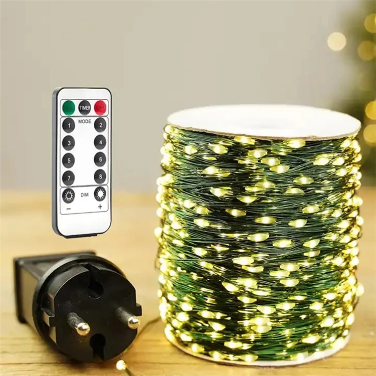 30m 300 Leds 8 Modes IP44 Waterproof Copper Wire String Light Outdoor Decoration - Warm White