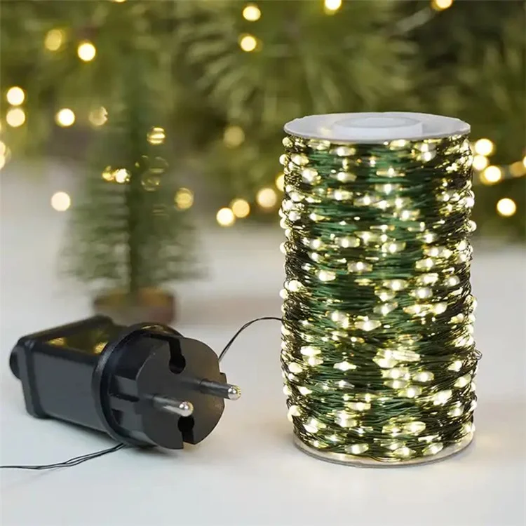 30m 300 Leds 8 Modes IP44 Waterproof Copper Wire String Light Outdoor Decoration - Warm White