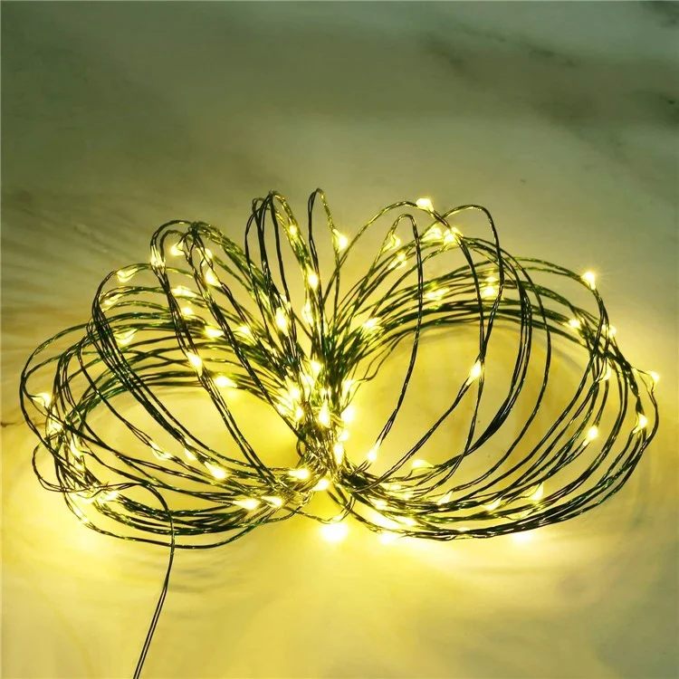 30m 300 Leds 8 Modes IP44 Waterproof Copper Wire String Light Outdoor Decoration - Warm White