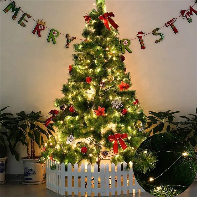 30m 300 Leds 8 Modes IP44 Waterproof Copper Wire String Light Outdoor Decoration - Warm White