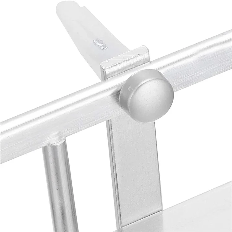 Rack de Rangement de Rangement Triangle D'angle de Lavage de Salle de Bain en Aluminium à 3 Couches, Type de Punch