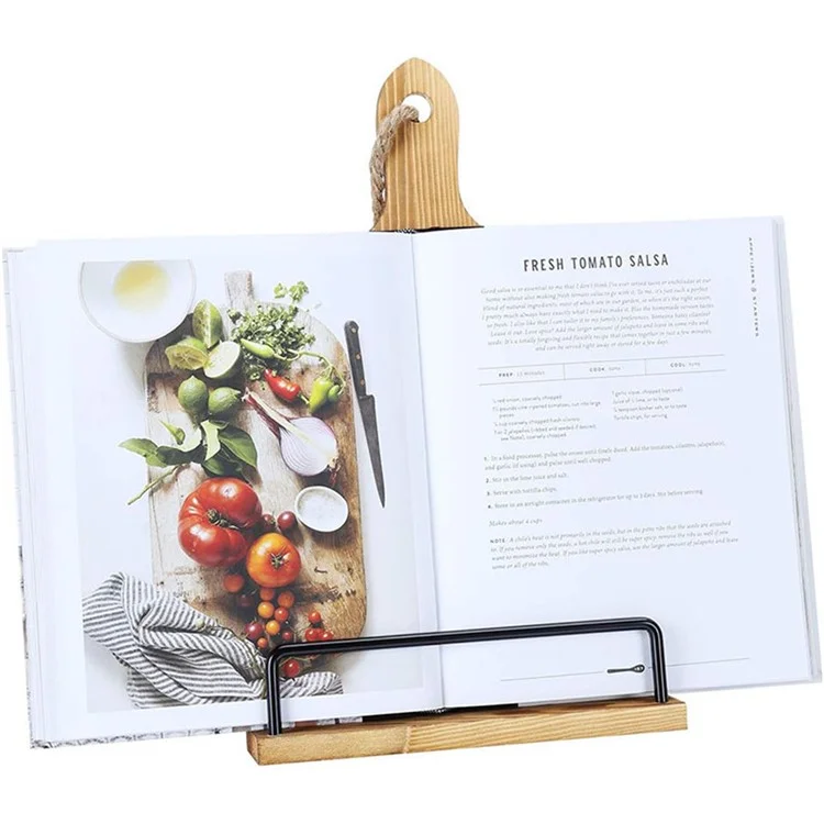 Küchenholz-Rezepttablettenhalter, Restaurantmenüständer-Displayregal