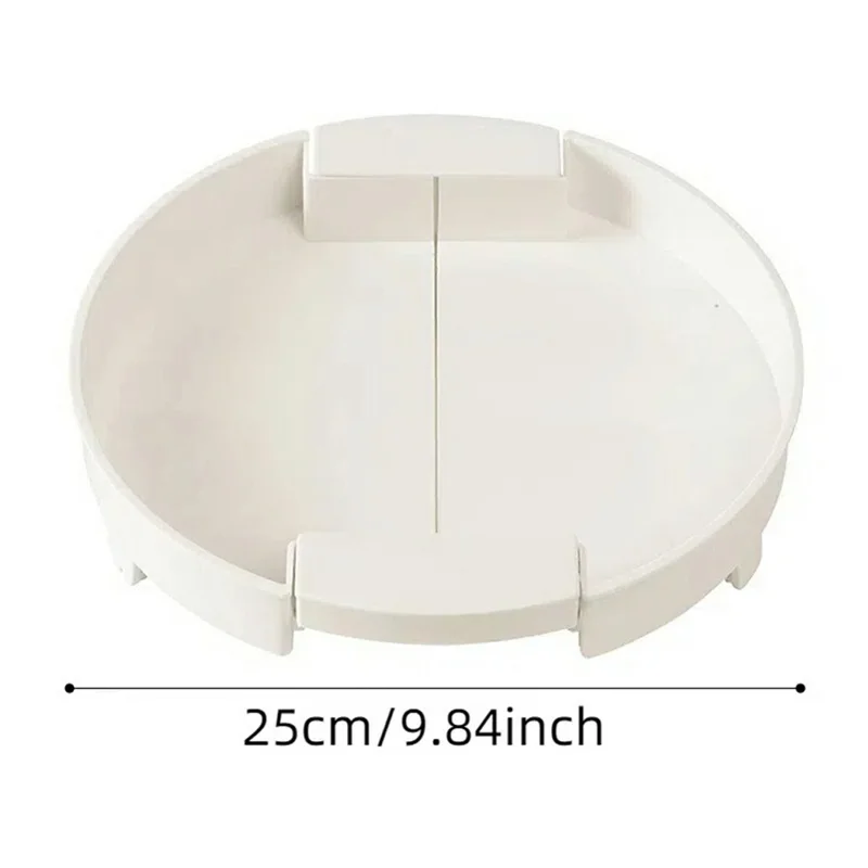 Kitchen Spice Rack Expandable Organizer Turntable Storage Holder for Condiments / Oils / Sauces