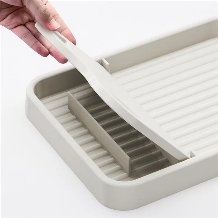 Kitchen Utensil Organizer Foldable Wall-Mounted Countertop Shelf Pot Lid Holder Storage Rack - White