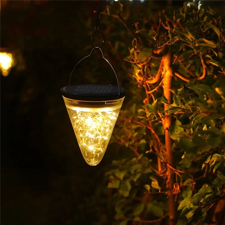 DS006  Solar Hanging Jar Light Lantern Lamp for Outdoor Patio Party Garden Wedding Christmas Decoration