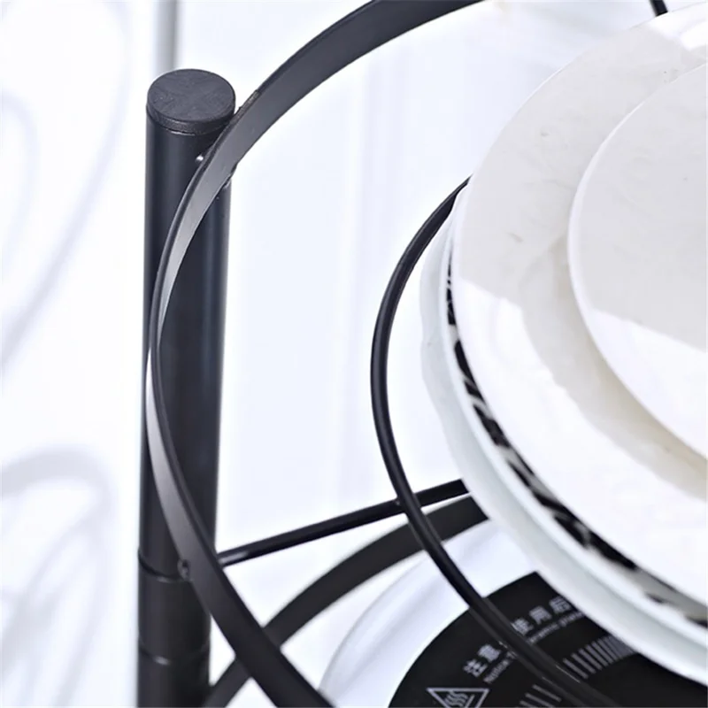 001-ZJ-GJ002 Kitchen Utensils Storage Rack 3-Tier Pot and Pans Shelf Stand