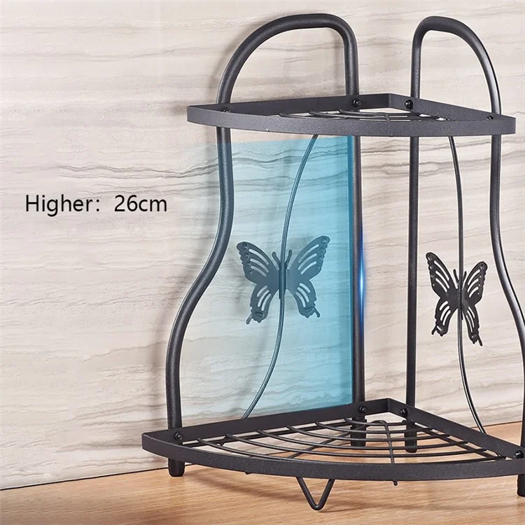 001-ZJ-SJ01 2 Layers Bathroom Organizer Punching Free Disassembly Kitchen Storage Rack