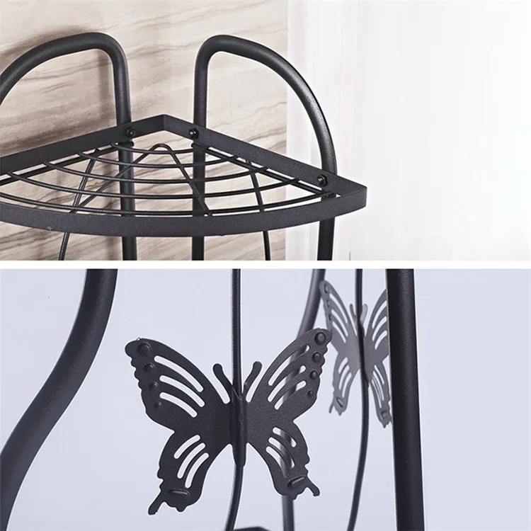 001-ZJ-SJ01 2 Layers Bathroom Organizer Punching Free Disassembly Kitchen Storage Rack