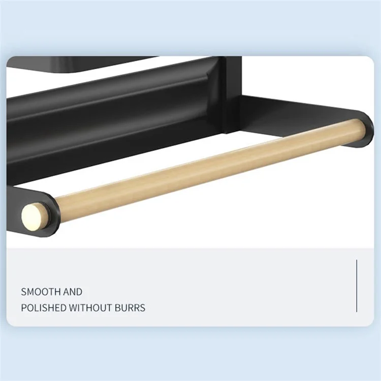 003XH-002 Support magnétique sans perçage pour réfrigérateur, étagère de rangement pour la cuisine, distributeur d'emballage, porte-serviette