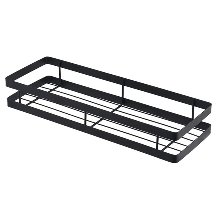008YC1006 Iron Spice Rack Wall Mounted 40cm Farmhouse Seasoning Organizer without Drilling