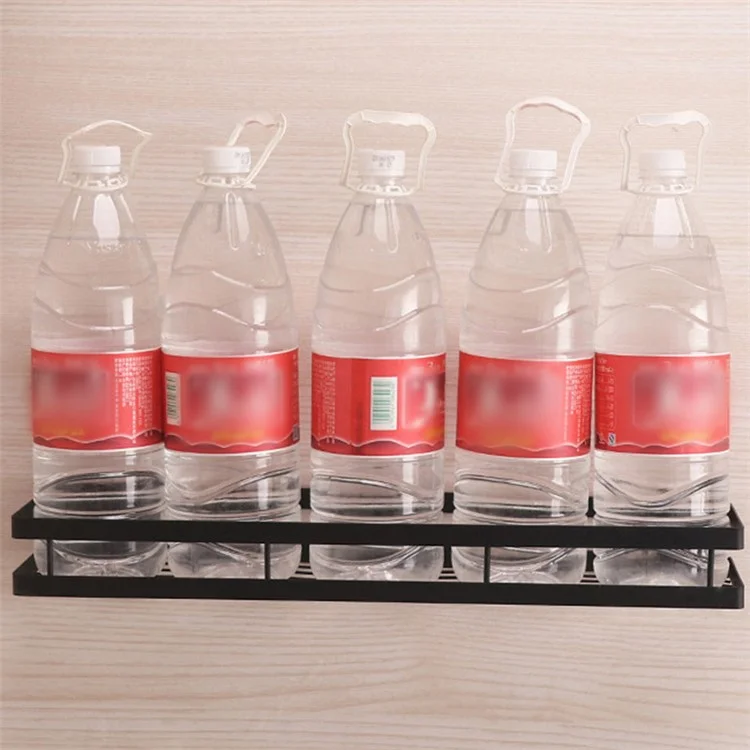 008YC1006 Iron Spice Rack Wall Mounted 40cm Farmhouse Seasoning Organizer without Drilling