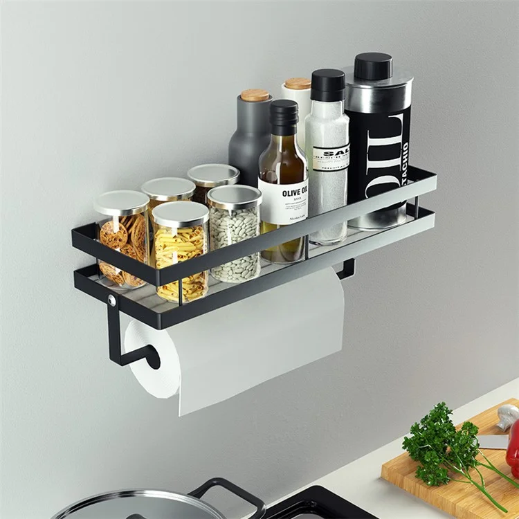 008YC1008 Soporte de baño para champú de hierro, sin taladrar, colgante, organizador para almacenamiento de baño