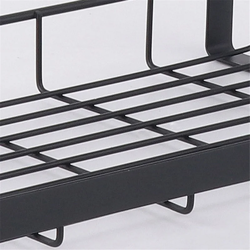 008YC1012-13 Iron Wire 3-Layer Multi-purpose Storage Rack Kitchen Spice Shelf - Flat Bottom