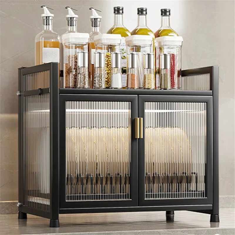 004YS2306016 Cabinet Style Dish Racks Multifunctional Dish Drying Rack with Drainboard for Kitchen Counter - Black