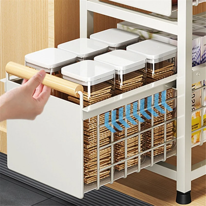 006-ZWJ-6939-1WH Kitchen Seasoning Spice Jar Rack Countertop Bowl Plate Shelf - Size L, Single Layer