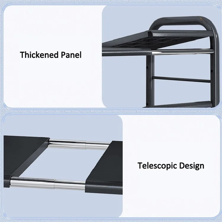 006-SCX-6855-3BK Estensibile Sotto il Lavello Rack di Stoccaggio Bagno Armadio Mensola Organizer