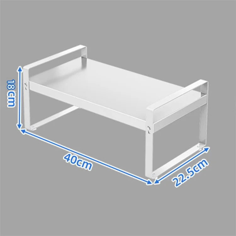 006-ZWJ-70138-WH Horno microondas Estante 2 niveles Organizador de almacenamiento de cocina Estante de mostrador