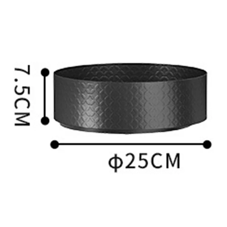 006-10061H Single Layer Turntable Organizer Rotating Spice Rack Metal Lazy Storage Rack for Cabinet, Kitchen, Black