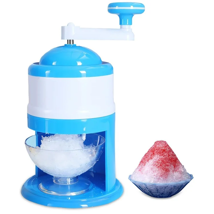 Home Mini Manueller Schneekegel-Handkurbel-Eiszermahler-Maschine (BPA-frei, nicht FDA-zertifiziert)