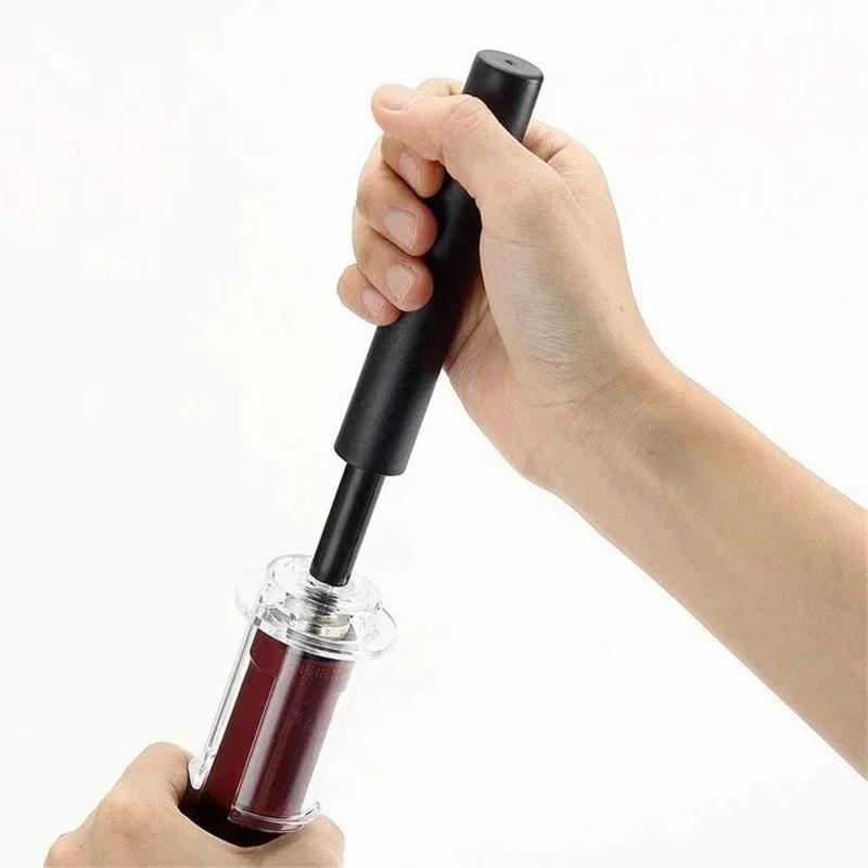 Manual Air Pressure Red Wine Bottle Opener Needle Type Wine Bottle Cork Remover