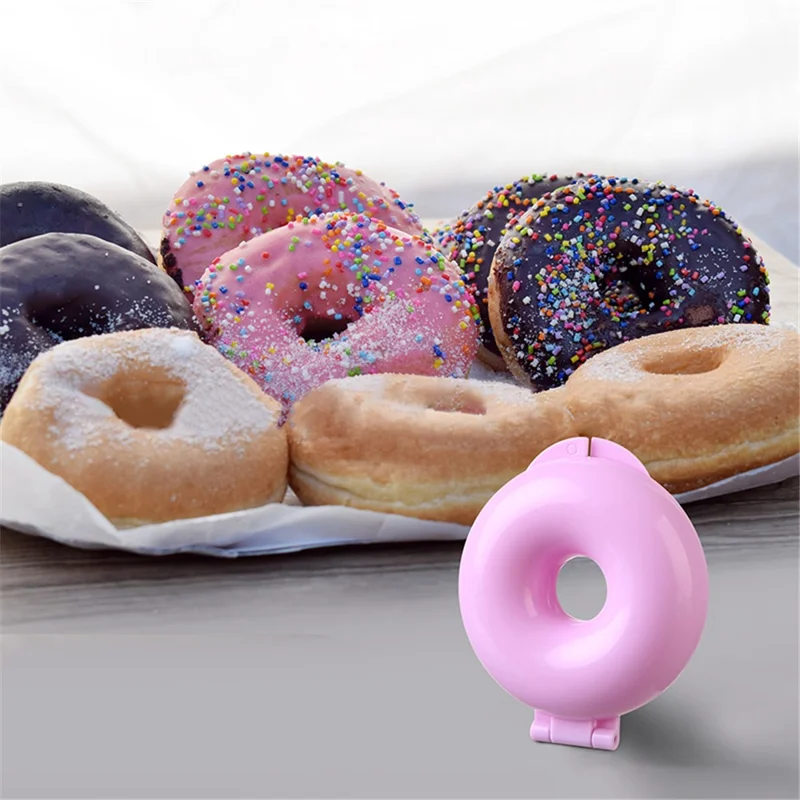 DIY Baking Tool Set with Donut, Cookie Mold for Baking Doughnut Cake Mould (No FDA, BPA-Free) - Pink