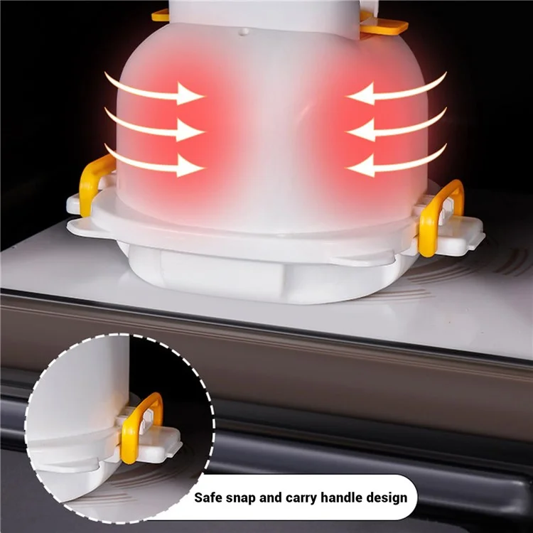 Microwave Oven Egg Steamer 4 Grids Egg Cooker Egg Boiler with Egg Cutter Tool for Home Breakfast