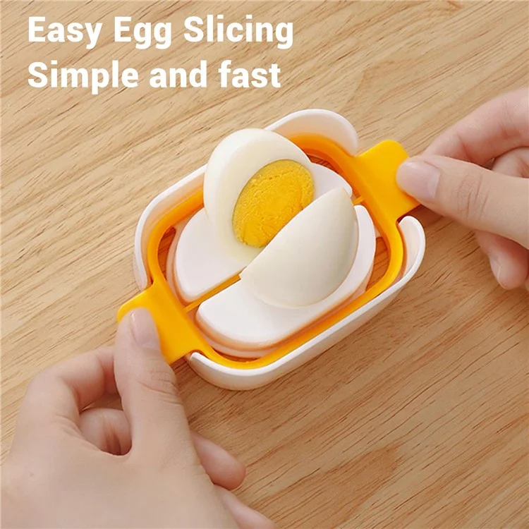 Microwave Oven Egg Steamer 4 Grids Egg Cooker Egg Boiler with Egg Cutter Tool for Home Breakfast