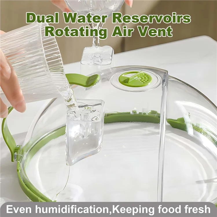 Microwave Splatter Cover with Dual Water Steamer Clear Microwave Plate Cover Lid Dish Bowl Cover