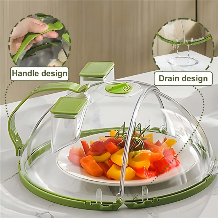 Microwave Splatter Cover with Dual Water Steamer Clear Microwave Plate Cover Lid Dish Bowl Cover