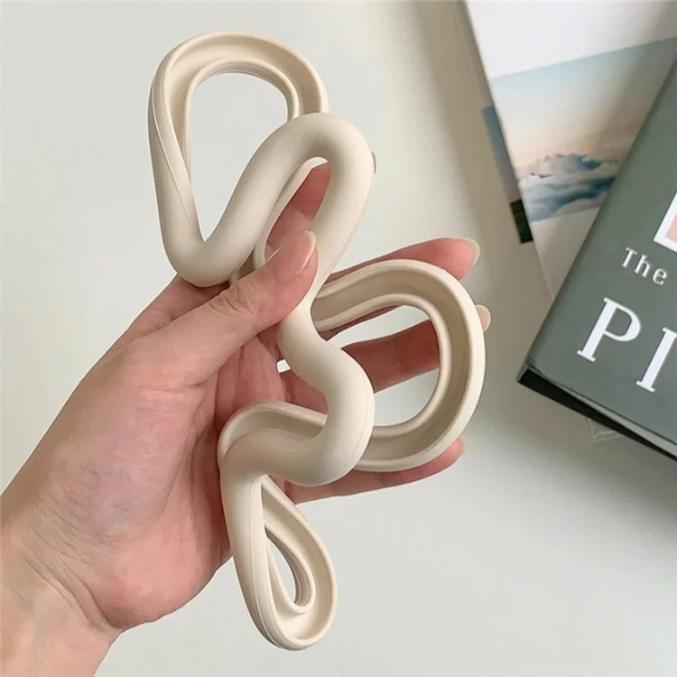 Forme Florale Irrégulière Mat de Lieux de la Chaleur en Silicone Sans Glissement Pour la Maison Extérieure - Blanc