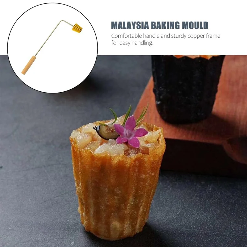 Small Gold Cup Mold Malaysia Food Baking Mould Pancake Mini Stamps Mold Cookie Maker Baking Tool